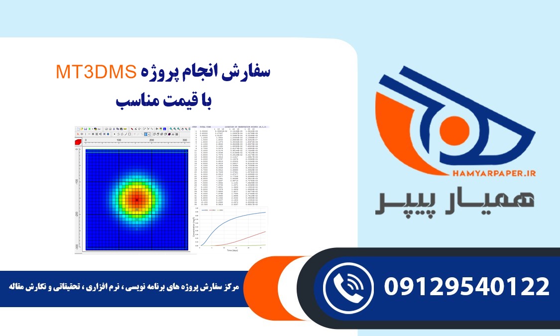 انجام پروژه MT3DMS