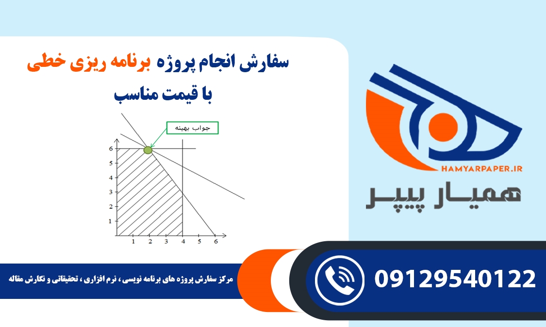 انجام پروژه برنامه ریزی خطی