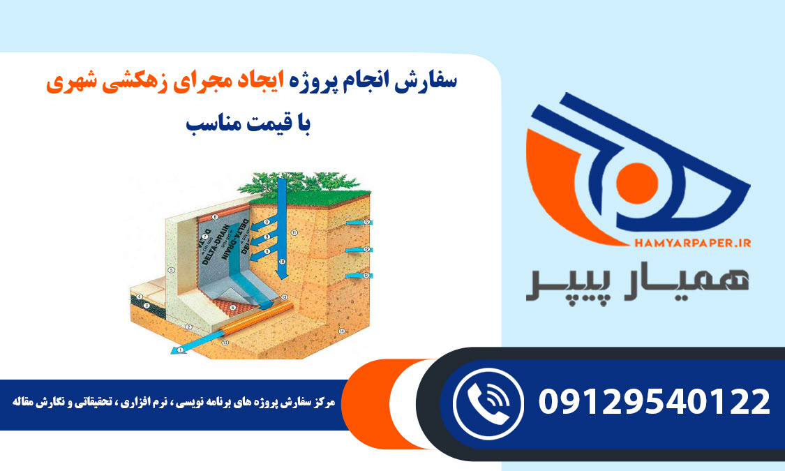 انجام پروژه ایجاد مجرای زهکشی شهری