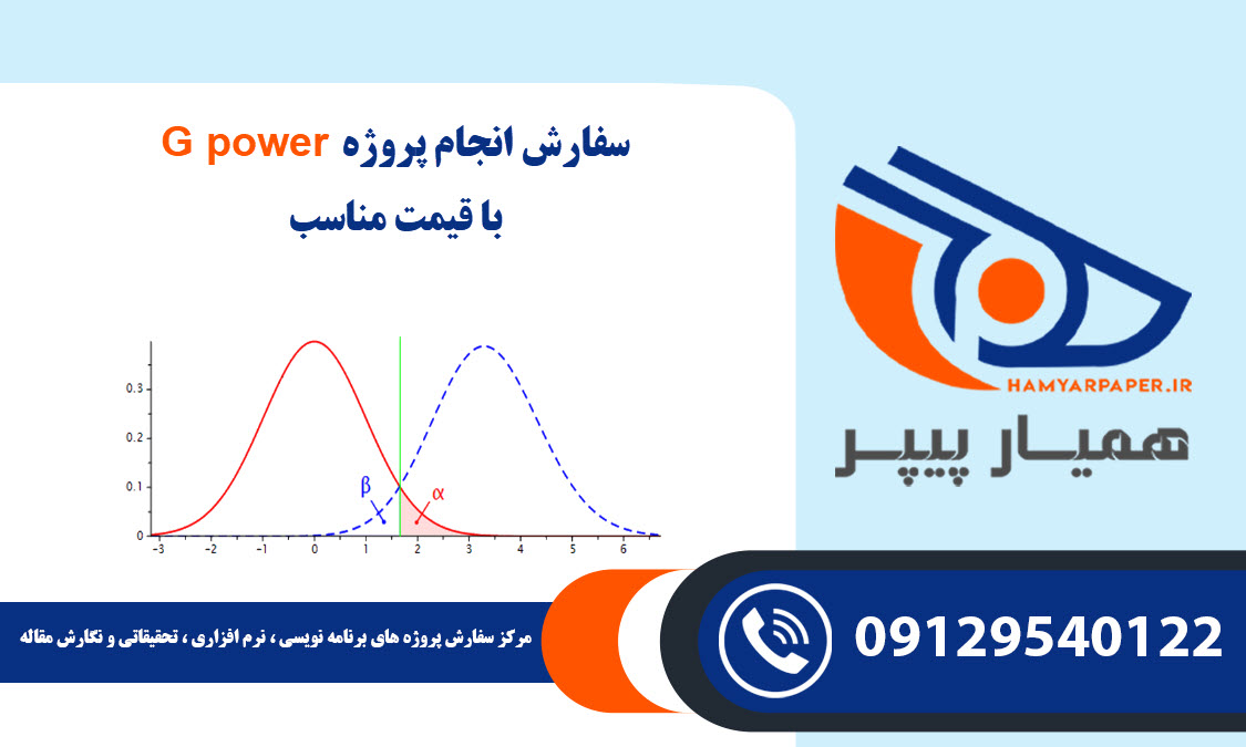 انجام پروژه G power با قیمت مناسب ، اینترنتی ،آنلاین و کیفیت تضمینی